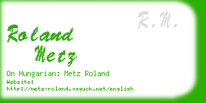 roland metz business card